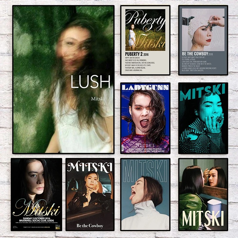 Musical Instrument Painting - American Pop Singer MITSKI Art Posters