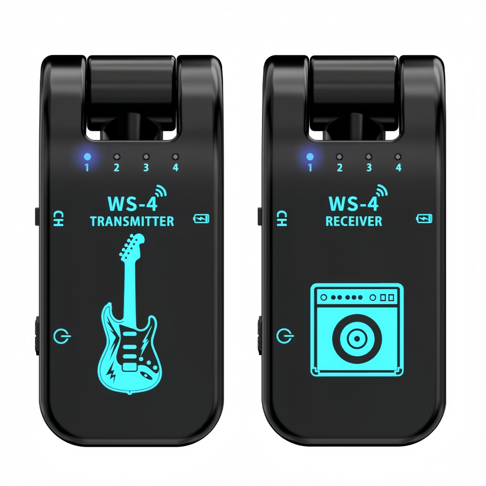 Musical Instrument Amplifier - 2.4G Wireless Guitar System - Rechargeable