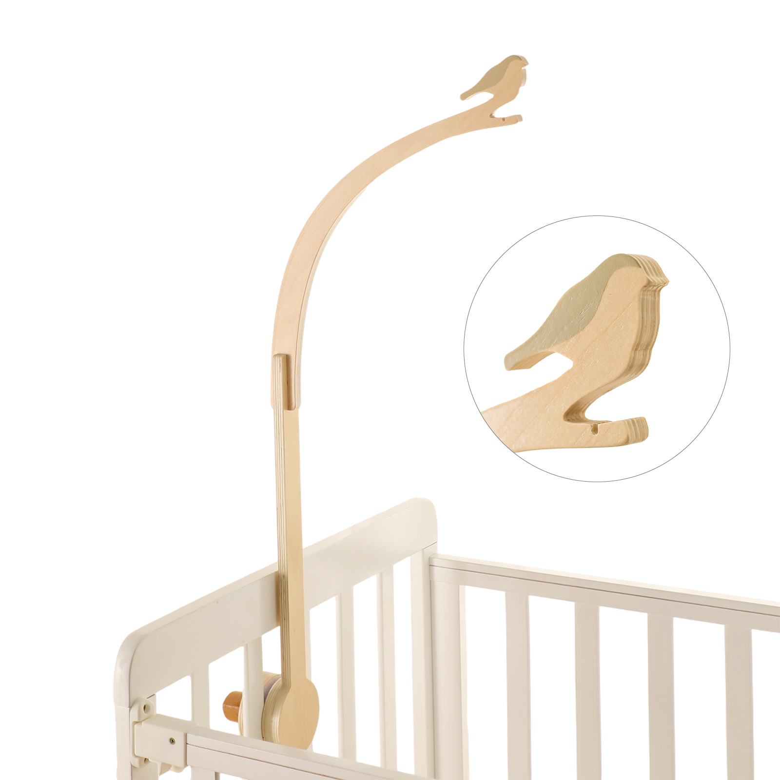 Musical Instrument Painting - Baby Wooden Little Birdie Bed Bell
