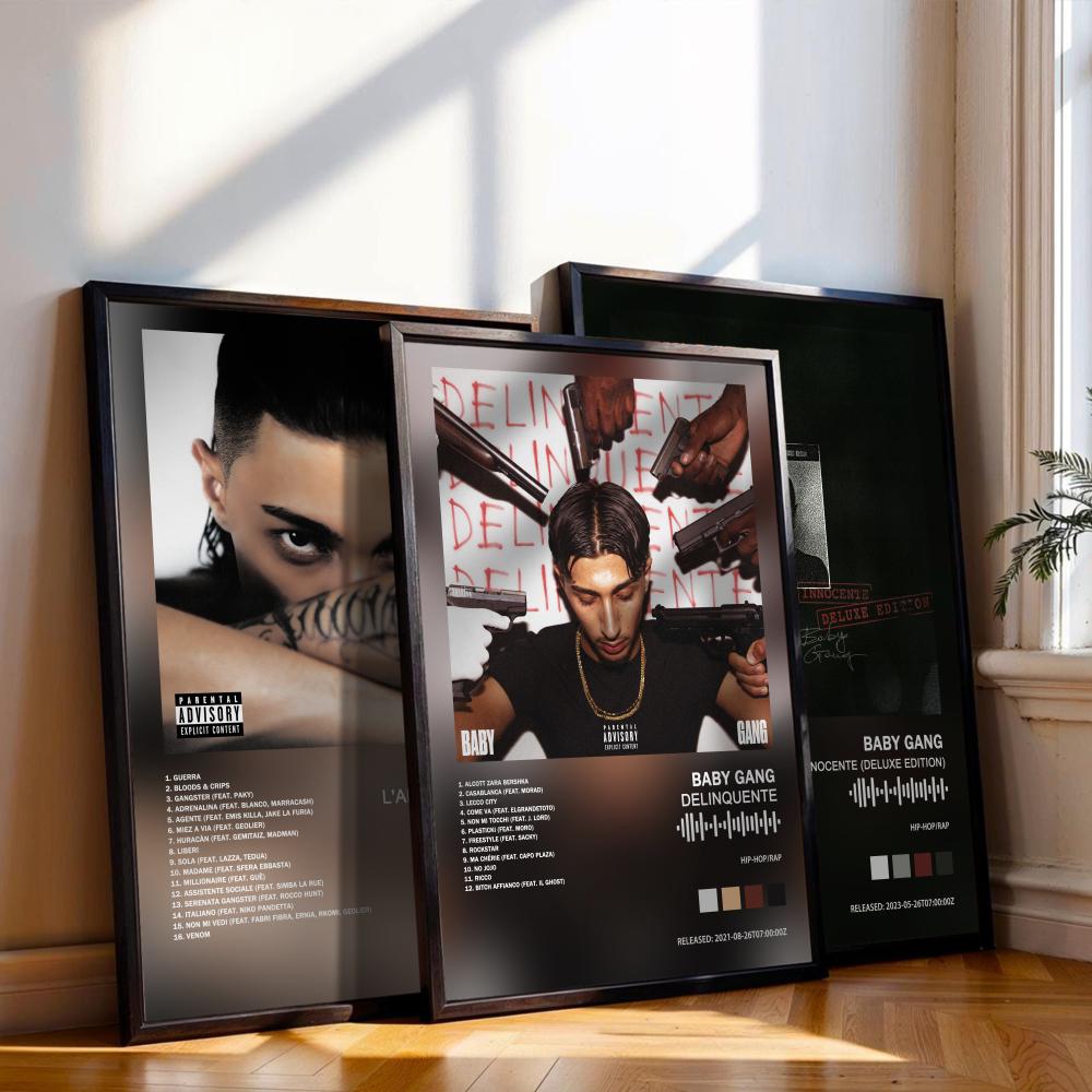 Musical Instrument Painting - Baby Gang Poster Music Album Cover