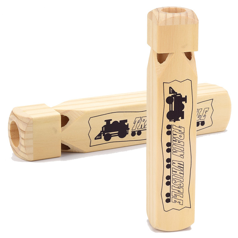 Musical Instrument Project - Kids Wooden Train Whistle Music Baby