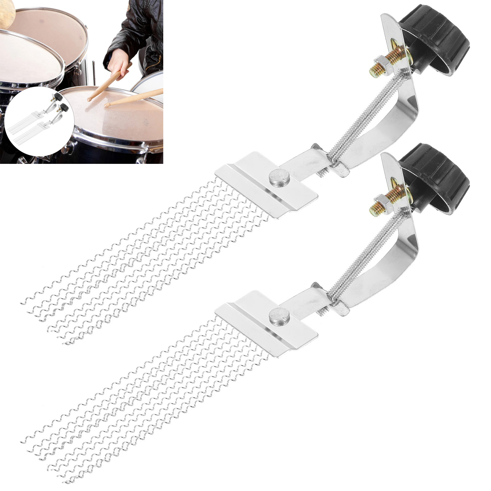 Musical Instrument Art - 1/2pcs Half Design Steel Iron Snare