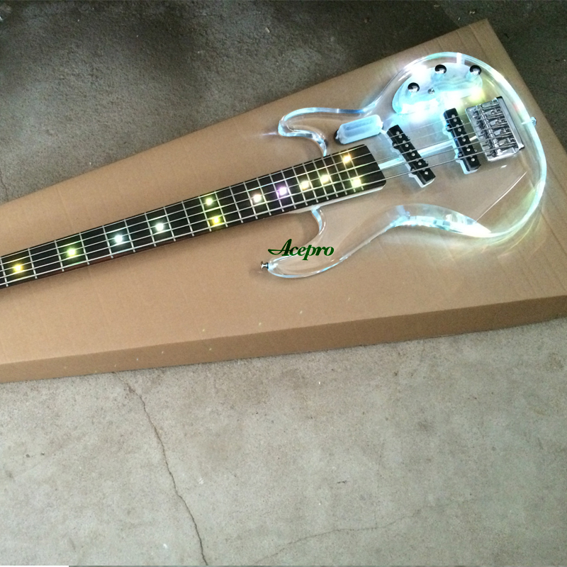 5 String Acrylic Electric Bass - đánh giá và giá Bass Guitar Fretless