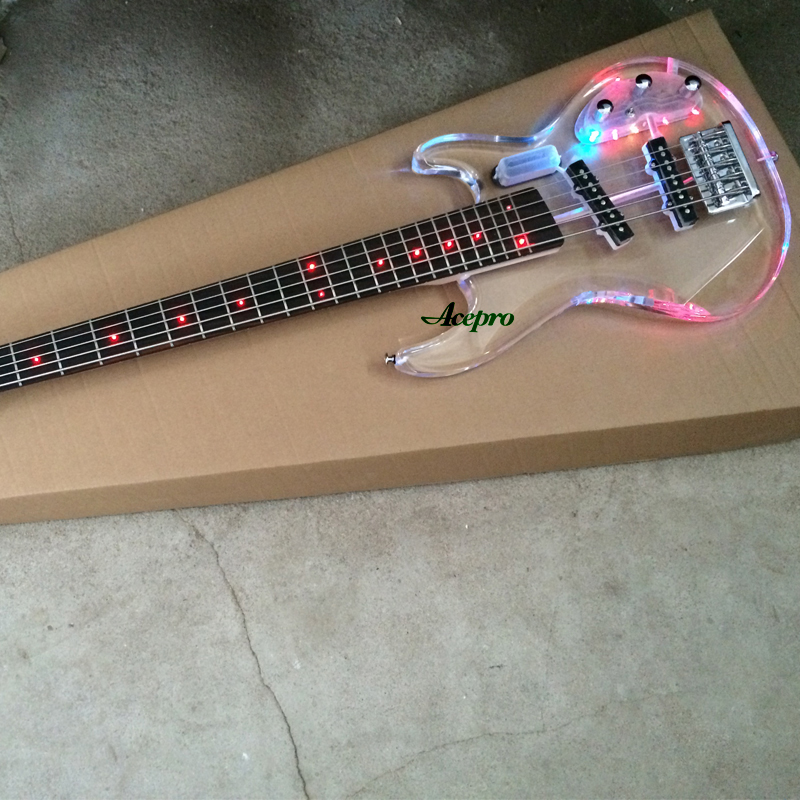 5 String Acrylic Electric Bass - đánh giá và giá Bass Guitar Fretless