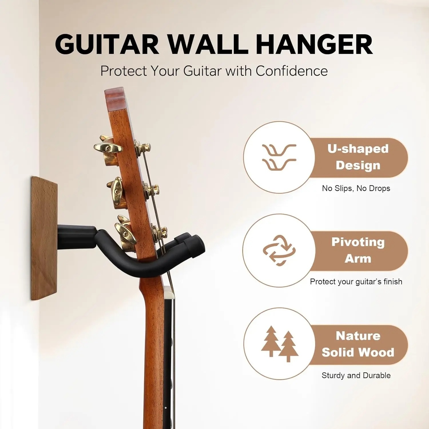 Wall Mount Guitar Hook Hanger  - đánh giá và giá Musical Instrument Art