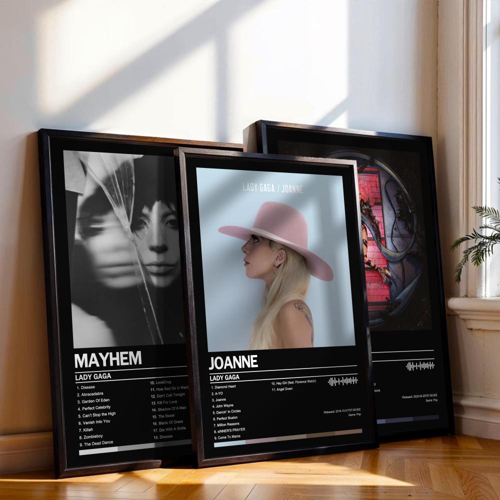 Lady Gaga Poster Music Album C - đánh giá và giá Musical Instrument Painting
