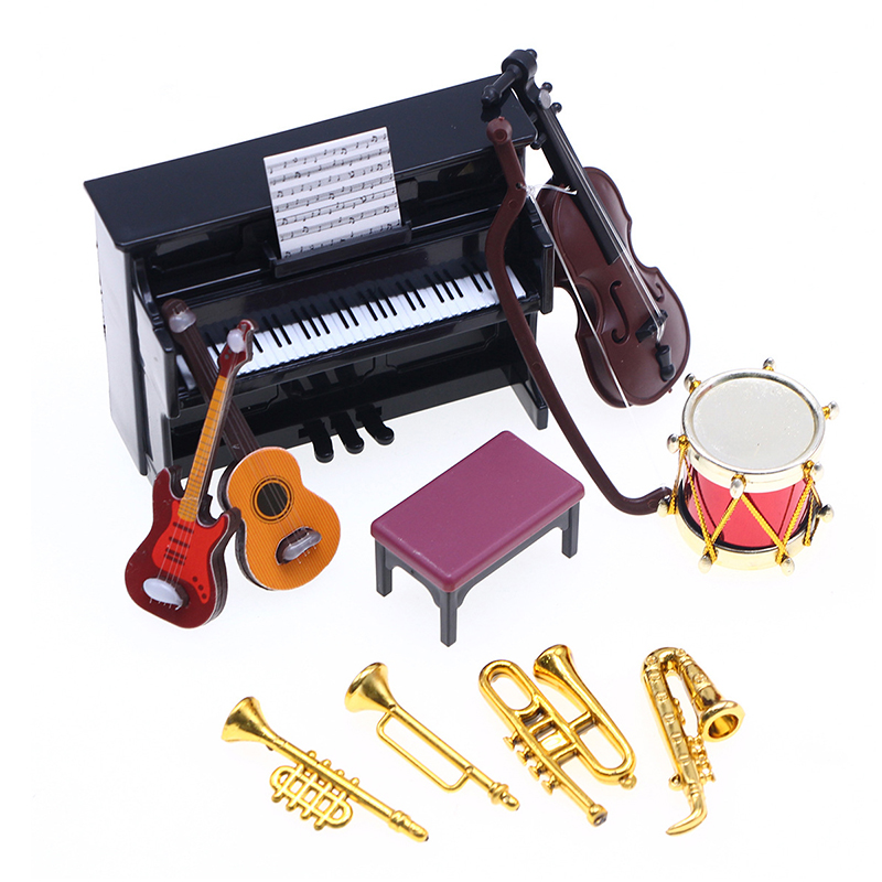 【M】1:12 Dollhouse Miniature Cl - đánh giá và giá Musical Instrument Project