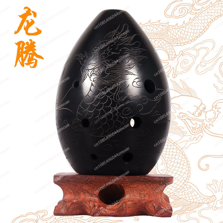 Eight-hole pear-shaped black p - đánh giá và giá Musical Instrument Xun