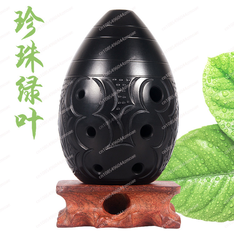 Eight-hole pear-shaped black p - đánh giá và giá Musical Instrument Xun