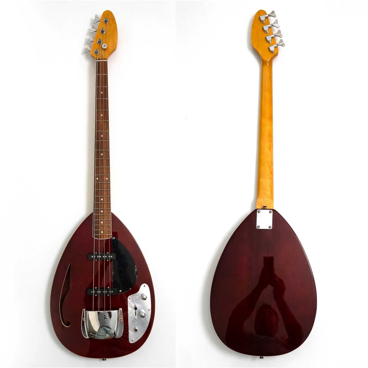 4 Strings Semi Hollow Body Ele - đánh giá và giá Bass Guitar Fretless