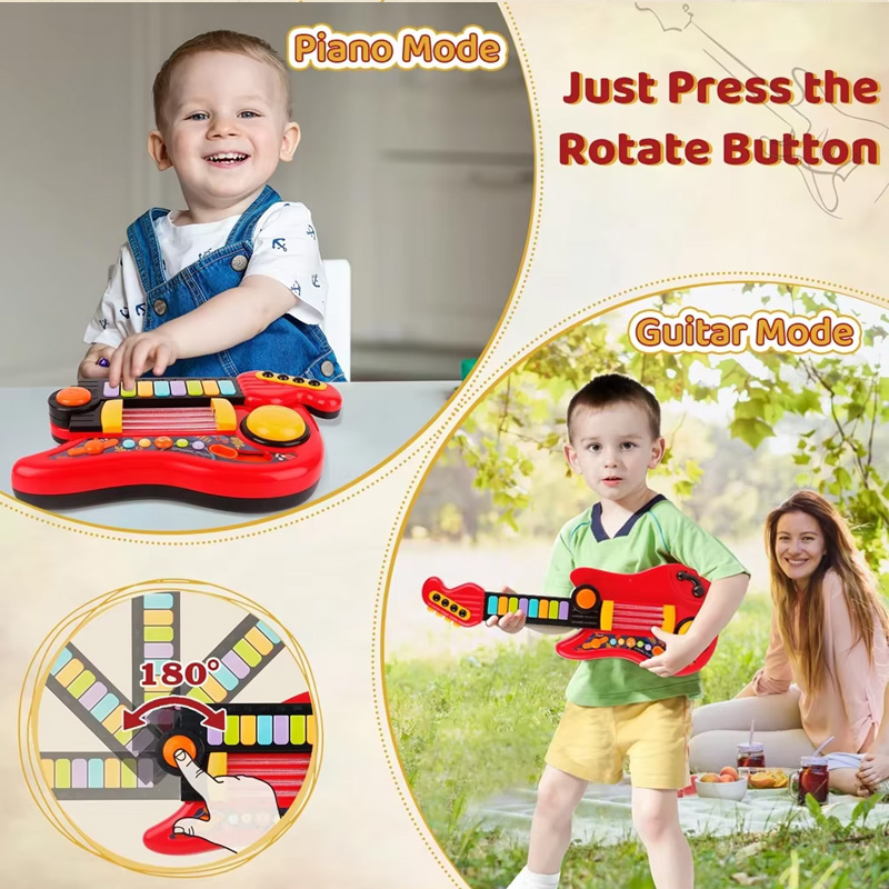 2 In 1 Electric Kids Guitar To - đánh giá và giá Musical Instrument Project