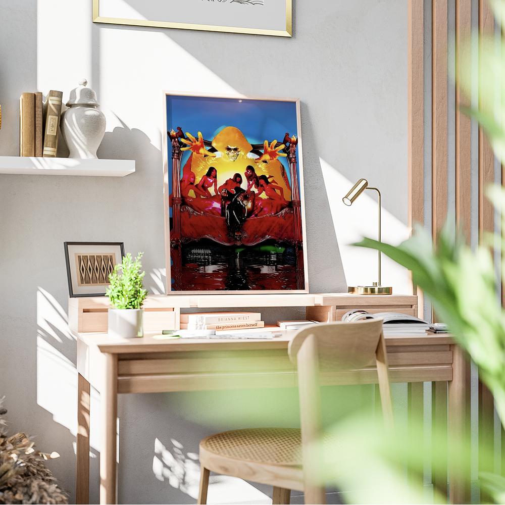 O-OsamaSon Jump Out Poster Mus - đánh giá và giá Musical Instrument Painting