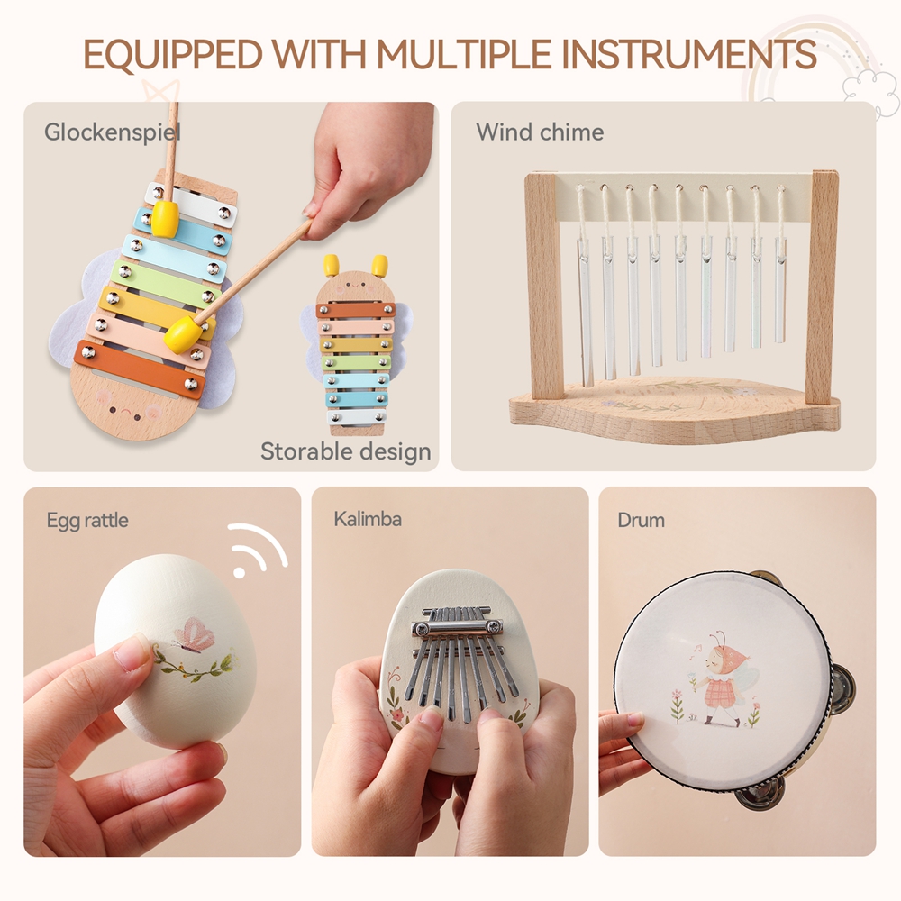 Music Toys Baby Wooden Montess - đánh giá và giá Musical Instrument Project