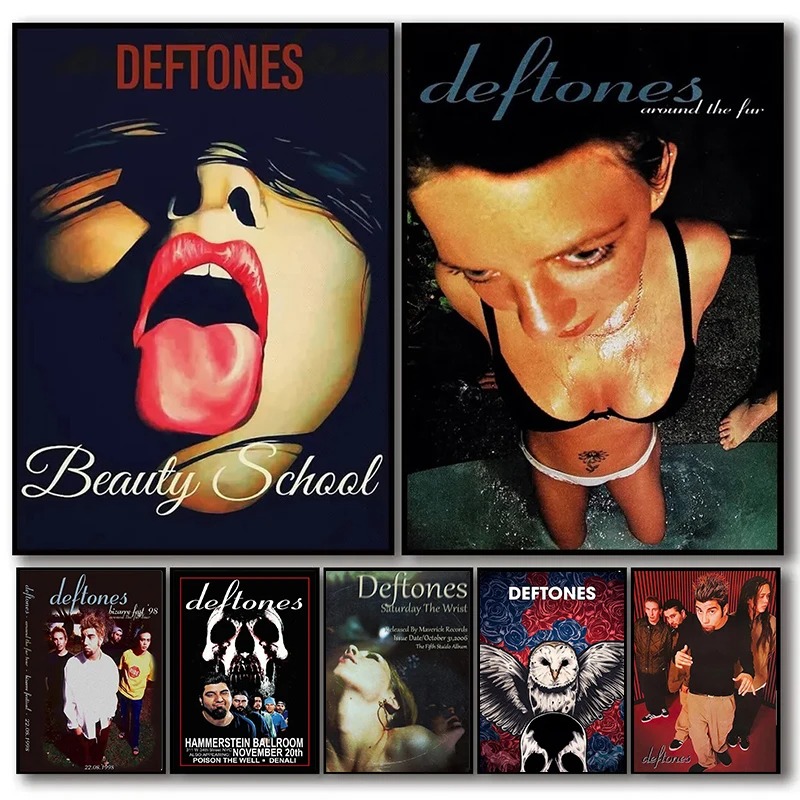 Retro Band Deftones Poster Aes - đánh giá và giá Musical Instrument Painting