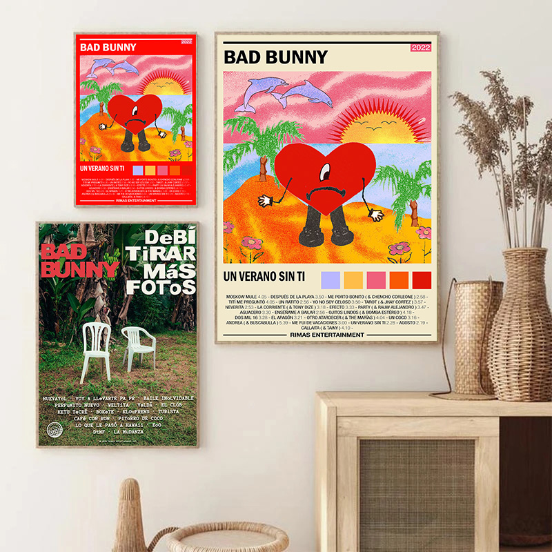 Bad Bunny Hip Hop Rap Music Al - đánh giá và giá Musical Instrument Painting