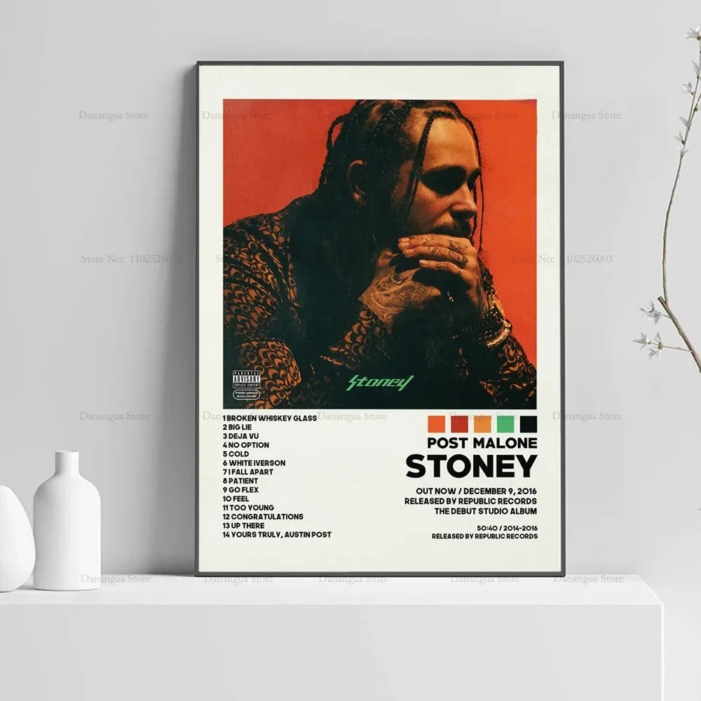 Post Malone Twelve Toothache B - đánh giá và giá Musical Instrument Painting