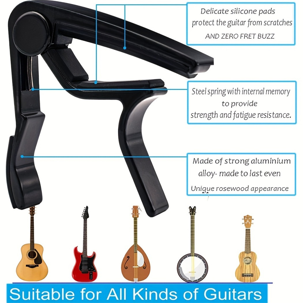 Black Alloy Quick Change Guita - đánh giá và giá Acoustic Guitar Dreadnought