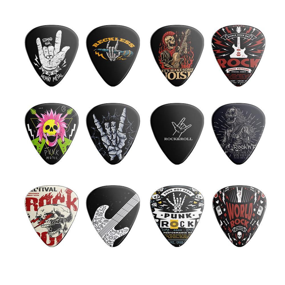 12 Pieces Guitar Picks 0.46mm  - đánh giá và giá Acoustic Guitar Dreadnought