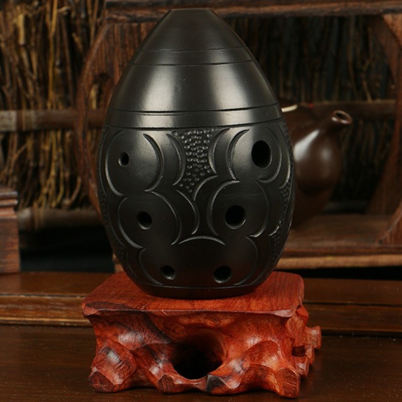 8 Holes Ocarina Black Portable - đánh giá và giá Musical Instrument Xun