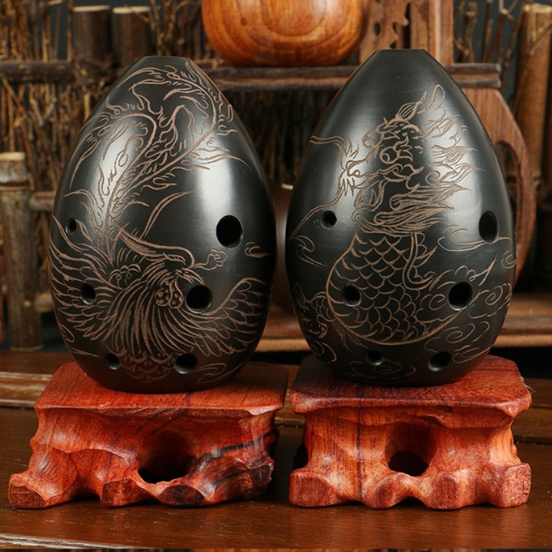 8 Holes Ocarina Black Portable - đánh giá và giá Musical Instrument Xun