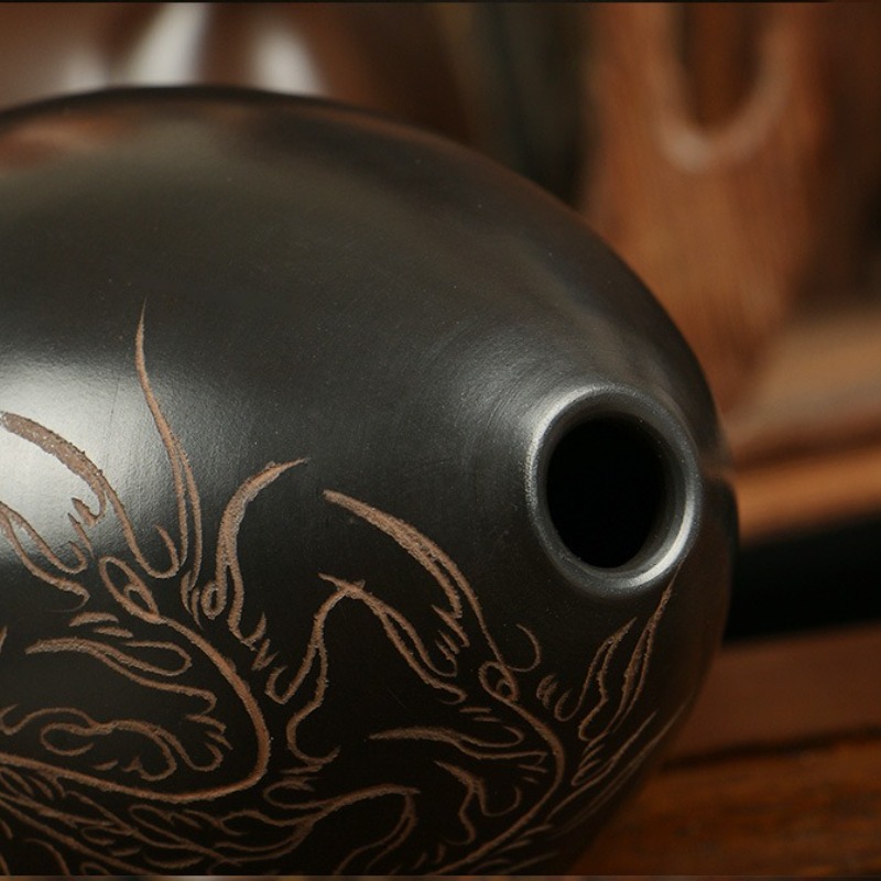 8 Holes Ocarina Black Portable - đánh giá và giá Musical Instrument Xun