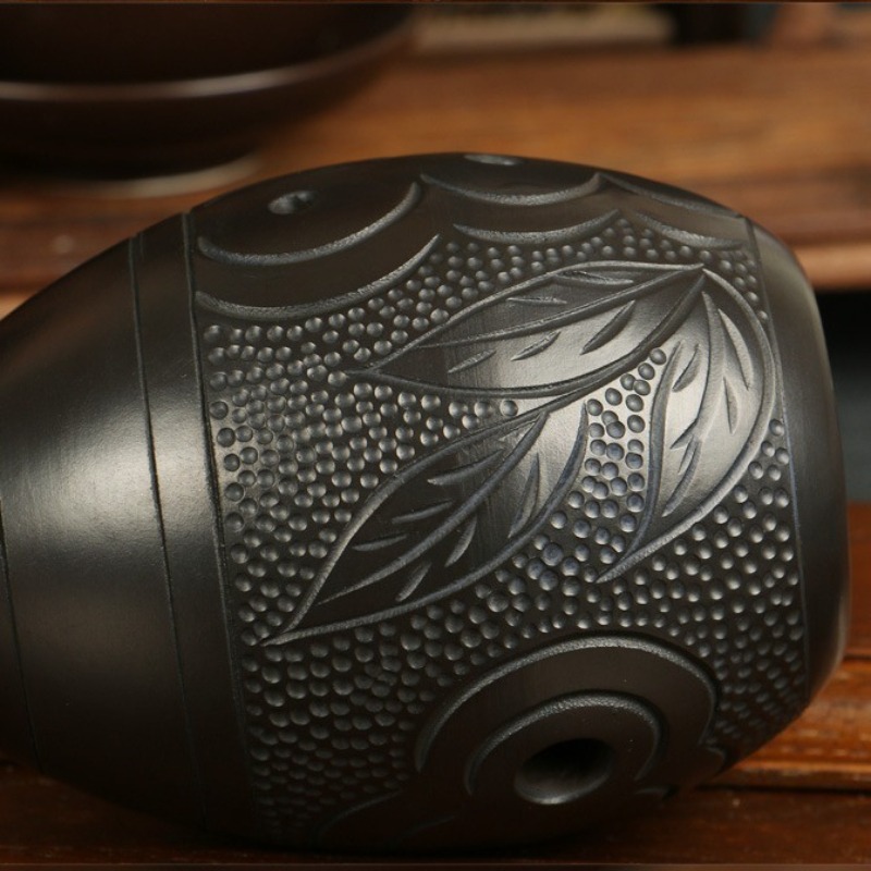 8 Holes Ocarina Black Portable - đánh giá và giá Musical Instrument Xun