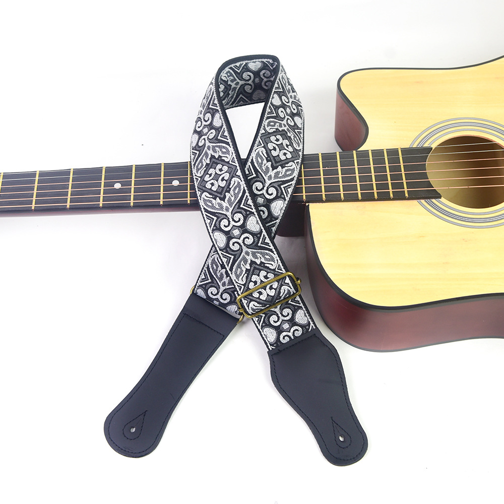 Guitar Strap Embroidered Print - đánh giá và giá Musical Instrument Art
