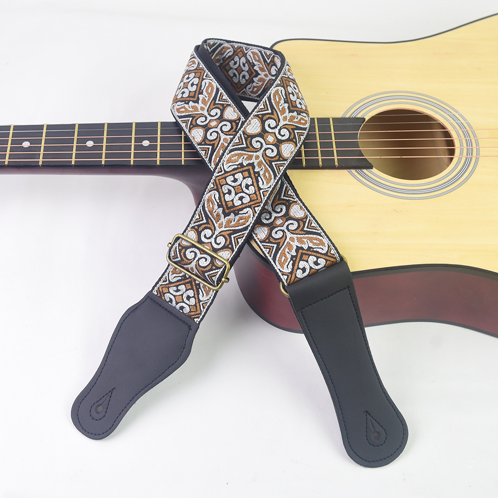 Guitar Strap Embroidered Print - đánh giá và giá Musical Instrument Art