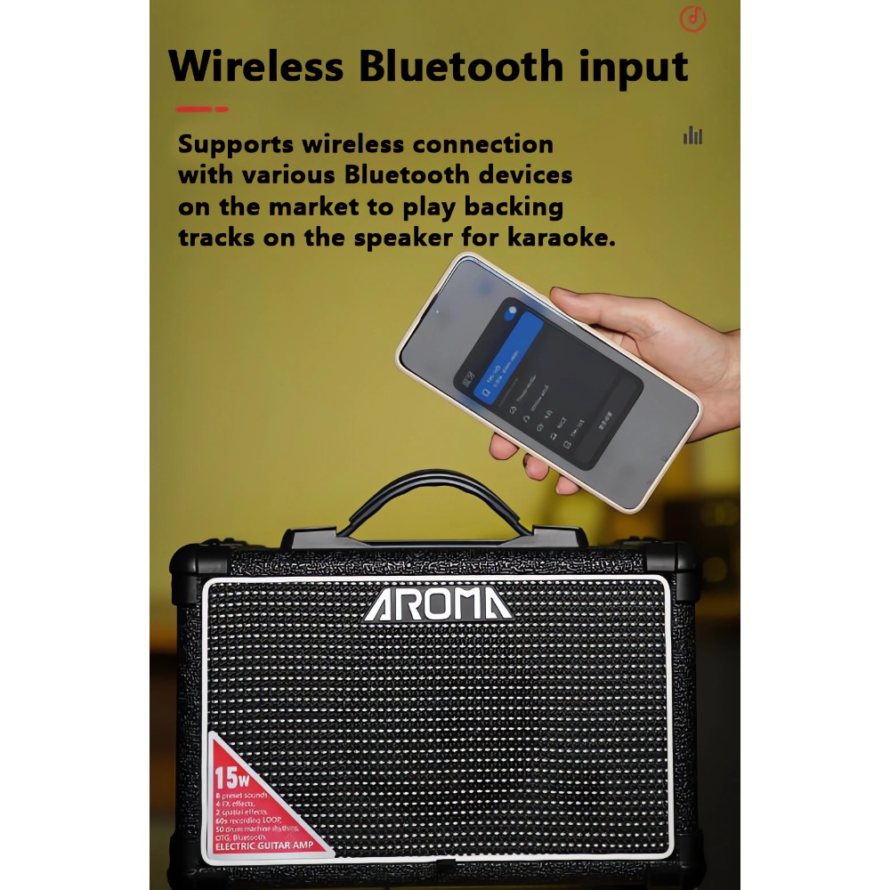 AROMA TM-15S 15W Portable Elec - đánh giá và giá Musical Instrument Amplifier