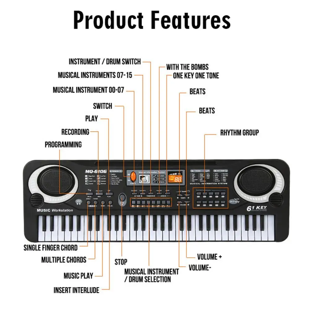 Kids Electronic Piano Keyboard - đánh giá và giá Musical Instrument Project