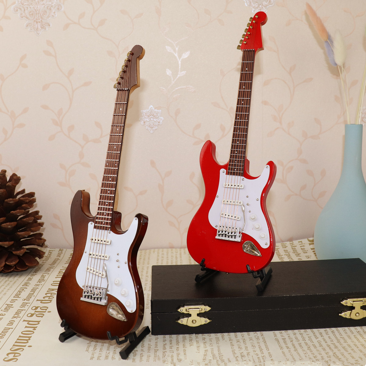 Mini Đàn Guitar Điện Bằng Gỗ T - đánh giá và giá Musical Instrument Old