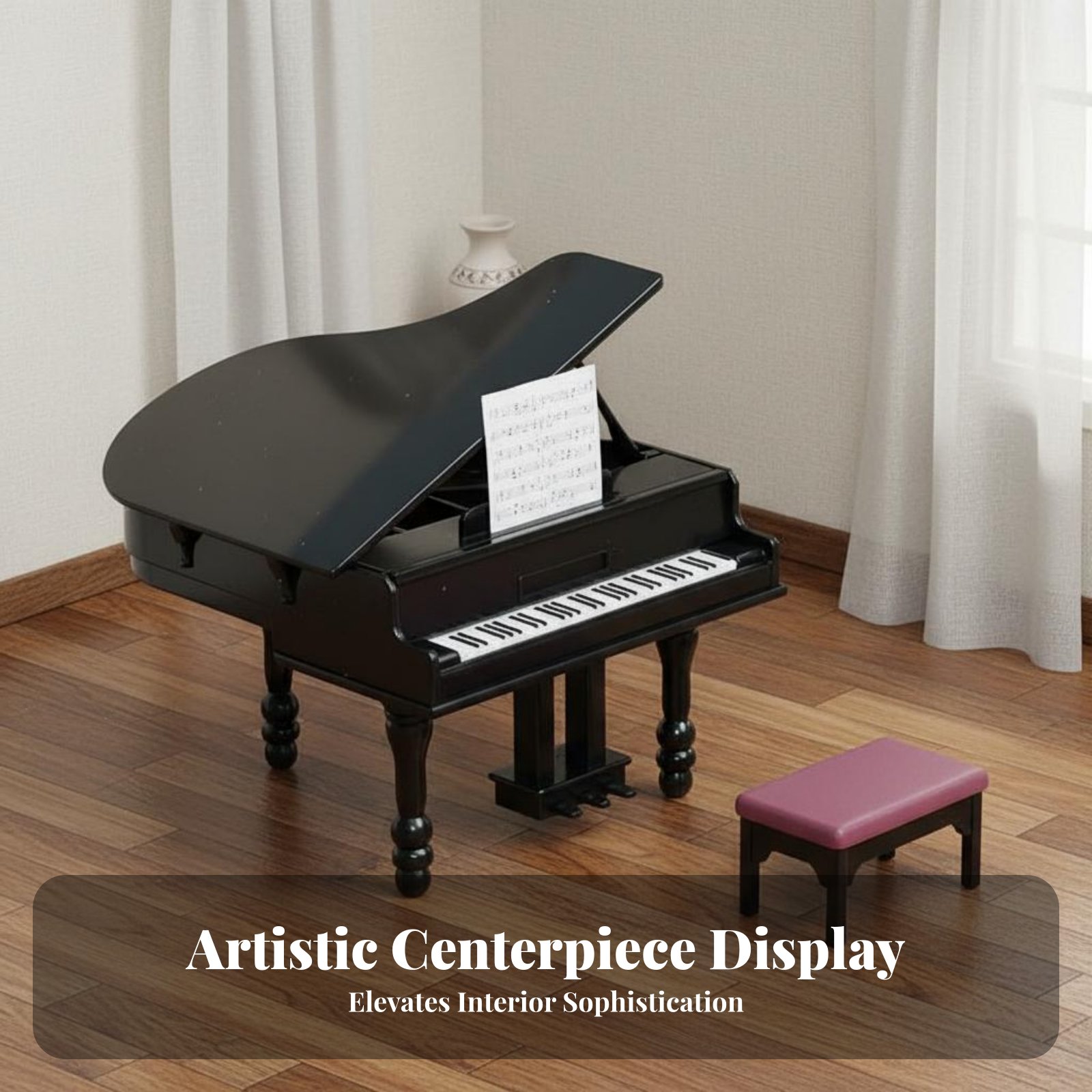 Dollhouse Piano with Bench Pho - đánh giá và giá Musical Instrument Old