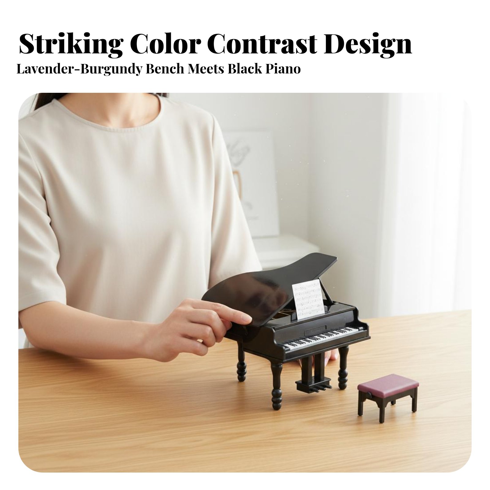 Dollhouse Piano with Bench Pho - đánh giá và giá Musical Instrument Old